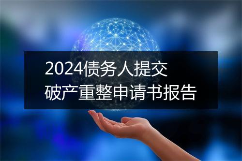 2024债务人提交破产重整申请书报告