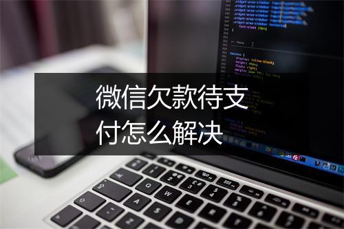 微信欠款待支付怎么解决