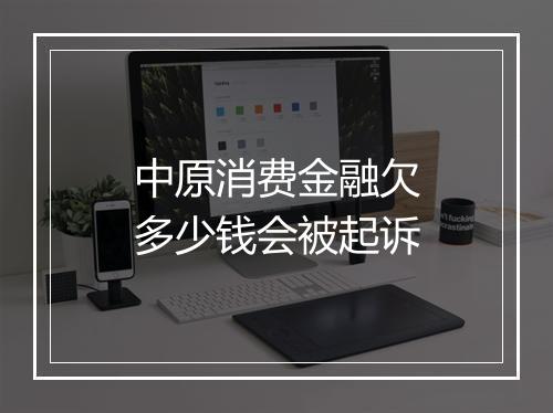中原消费金融欠多少钱会被起诉