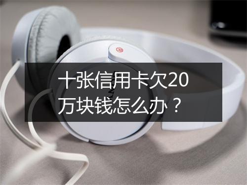 十张信用卡欠20万块钱怎么办?