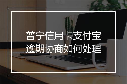普宁信用卡支付宝逾期协商如何处理