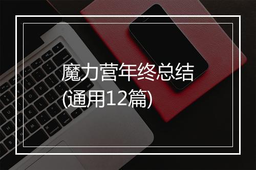 魔力营年终总结(通用12篇)