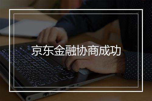 京东金融协商成功