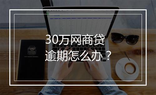30万网商贷逾期怎么办?
