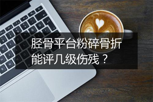 胫骨平台粉碎骨折能评几级伤残?