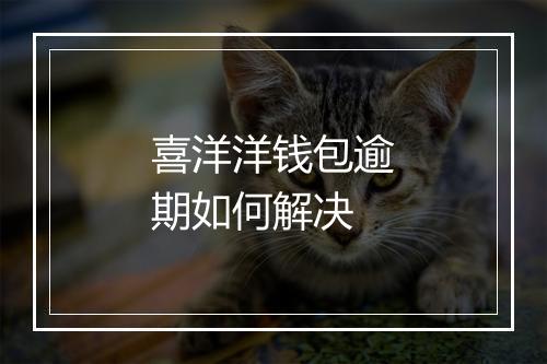 喜洋洋钱包逾期如何解决