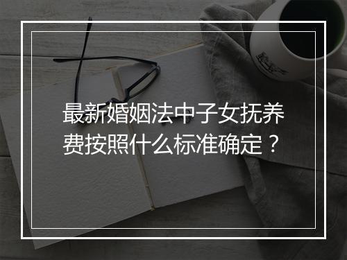 最新婚姻法中子女抚养费按照什么标准确定?