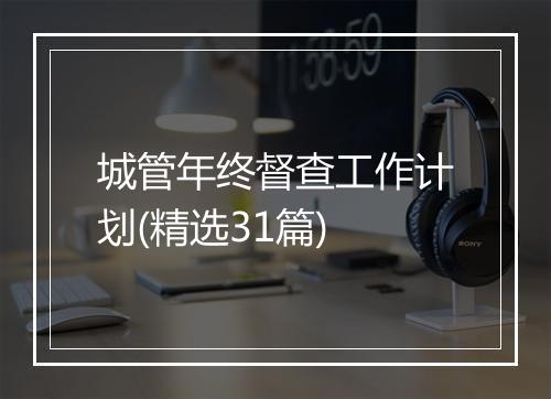 城管年终督查工作计划(精选31篇)