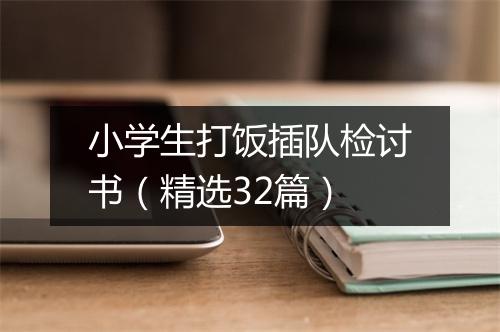 小学生打饭插队检讨书(精选32篇)