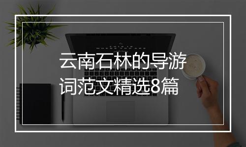 云南石林的导游词范文精选8篇