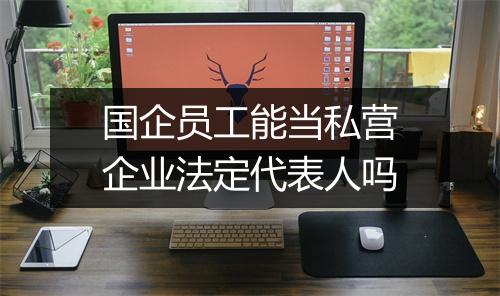 国企员工能当私营企业法定代表人吗