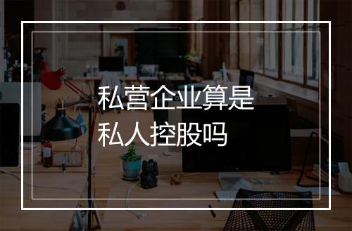 私营企业算是私人控股吗