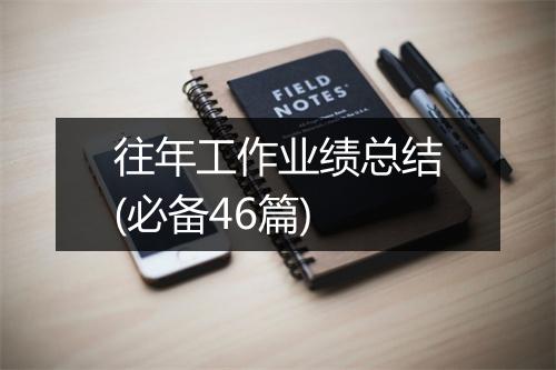 往年工作业绩总结(必备46篇)