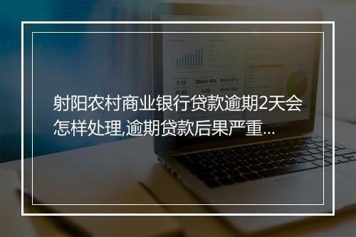 射阳农村商业银行贷款逾期2天会怎样处理,逾期贷款后果严重吗