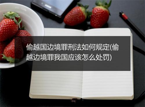 偷越国边境罪刑法如何规定(偷越边境罪我国应该怎么处罚)