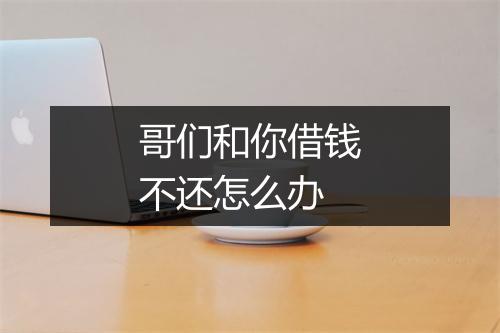 哥们和你借钱不还怎么办