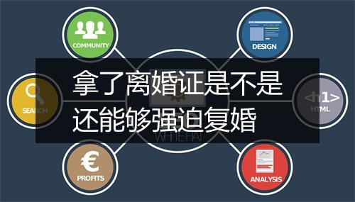 拿了离婚证是不是还能够强迫复婚