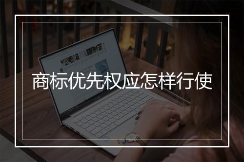 商标优先权应怎样行使