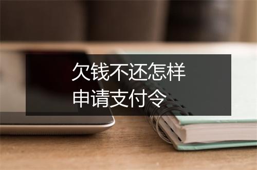 欠钱不还怎样申请支付令