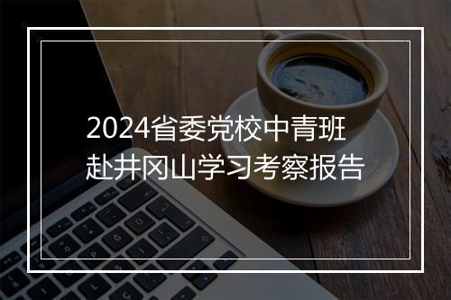 2024省委党校中青班赴井冈山学习考察报告