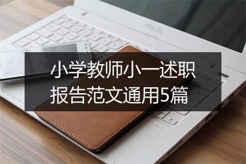 小学教师小一述职报告范文通用5篇