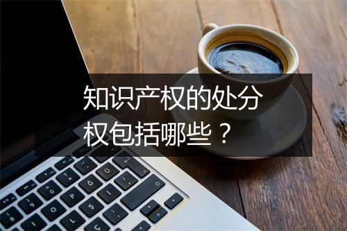 知识产权的处分权包括哪些?
