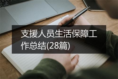 支援人员生活保障工作总结(28篇)