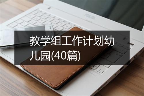 教学组工作计划幼儿园(40篇)