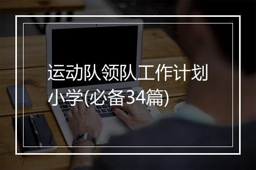 运动队领队工作计划小学(必备34篇)