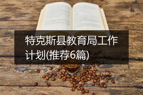 特克斯县教育局工作计划(推荐6篇)