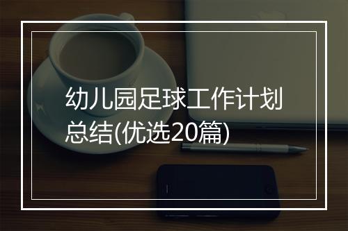 幼儿园足球工作计划总结(优选20篇)