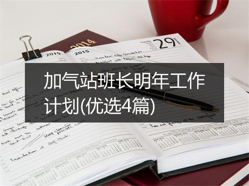 加气站班长明年工作计划(优选4篇)