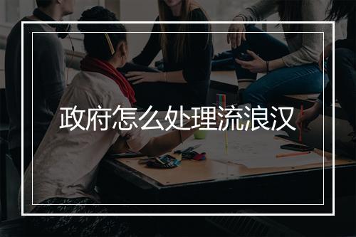 政府怎么处理流浪汉
