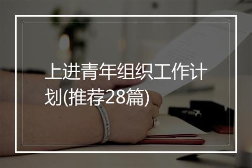 上进青年组织工作计划(推荐28篇)