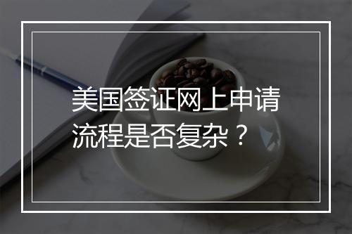 美国签证网上申请流程是否复杂?