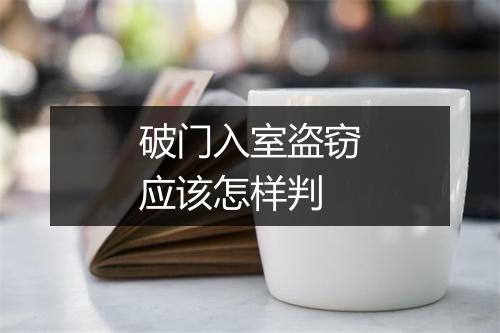 破门入室盗窃应该怎样判