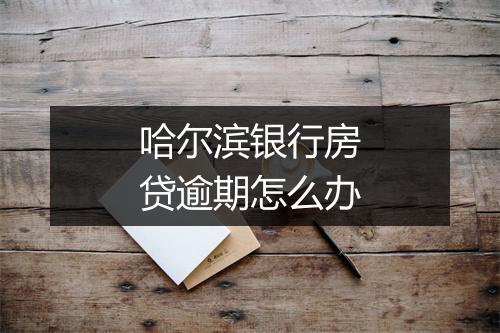 哈尔滨银行房贷逾期怎么办