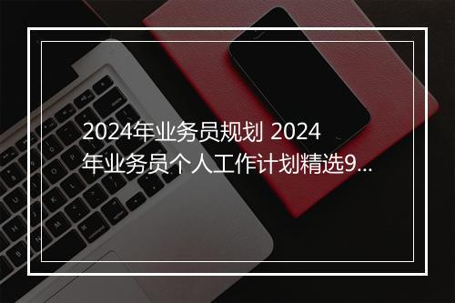 2024年业务员规划 2024年业务员个人工作计划精选9篇