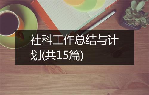 社科工作总结与计划(共15篇)