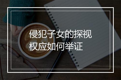 侵犯子女的探视权应如何举证
