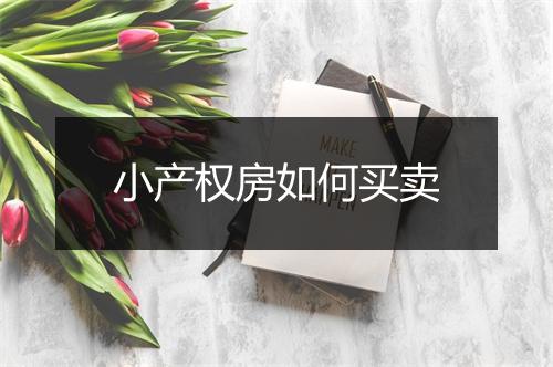 小产权房如何买卖