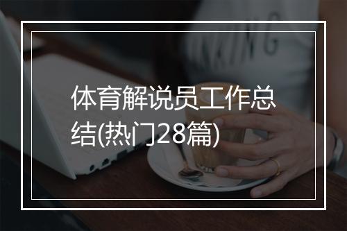 体育解说员工作总结(热门28篇)