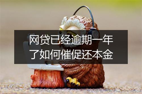 网贷已经逾期一年了如何催促还本金