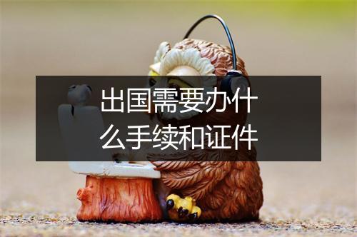 出国需要办什么手续和证件