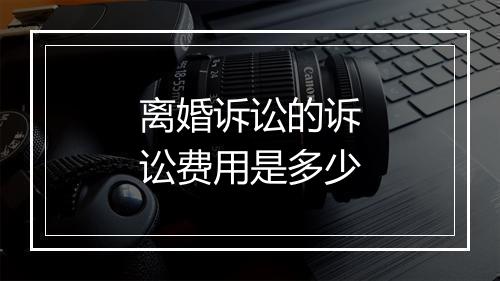 离婚诉讼的诉讼费用是多少