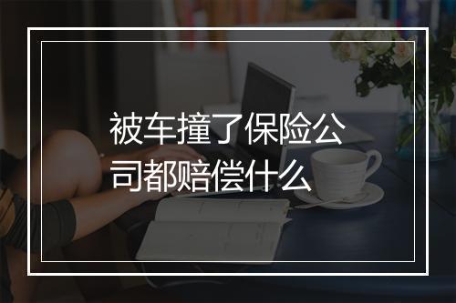 被车撞了保险公司都赔偿什么
