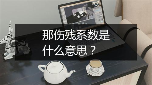 那伤残系数是什么意思?
