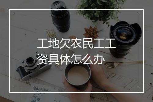 工地欠农民工工资具体怎么办