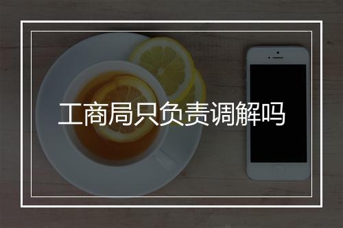 工商局只负责调解吗