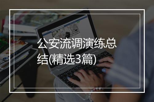 公安流调演练总结(精选3篇)